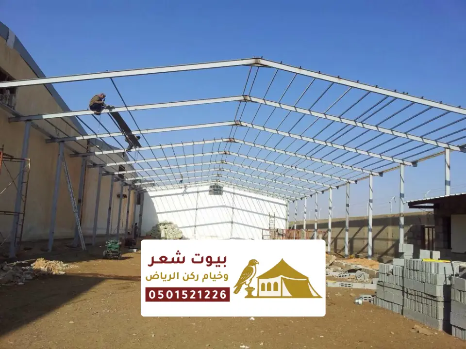 تصميم هناجر حديد الرياض