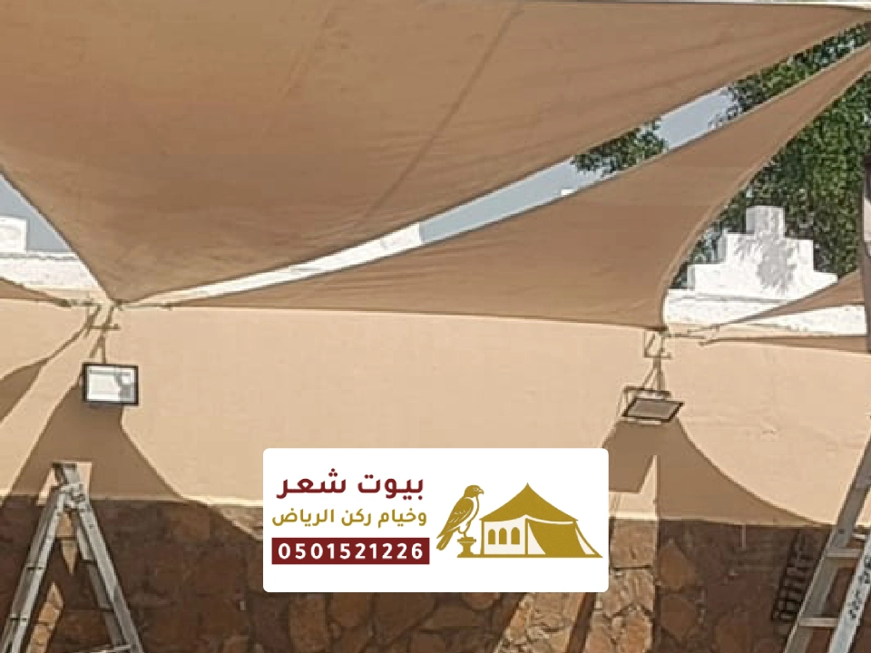 تصميم مظلات شد إنشائي حديثة بالقصيم